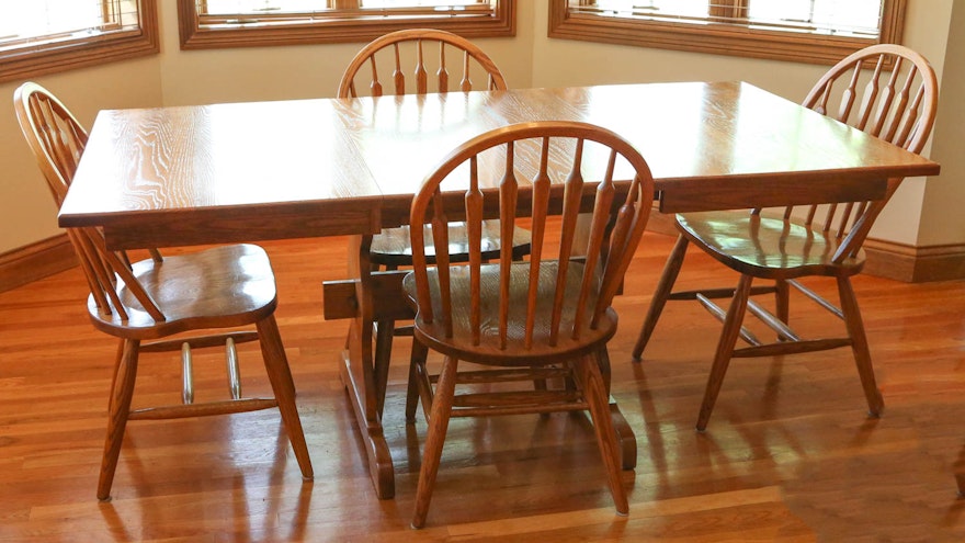 amish oak dining room chairs